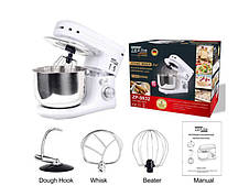 Тістоміс професійний Zepline ZP-9832 міксер із чашею 5 л з нержавіючої сталі 3500 Вт Білий