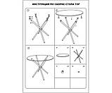 Стіл Тог GSDM скляний обідній д. 80 см круглий прозорий, фото 3