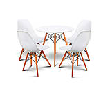 Стіл Тауер Вуд круглий 100 см білий, фото 3