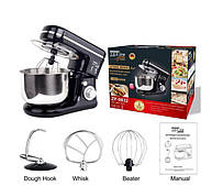Тістоміс професійний Zepline ZP-9832 міксер із чашею 5 л з нержавіючої сталі 3500 Вт Чорний