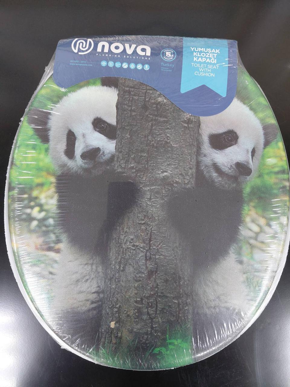 Сидіння для унітазу м'яке COMFORT з малюнком, NOVA, Арт.65768, фото 1