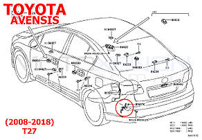 Тяга датчика коректора фар Toyota Avensis T27 задня 8940712040, 89407-12040 тяжка рівня нахилу світла AFS, фото 2