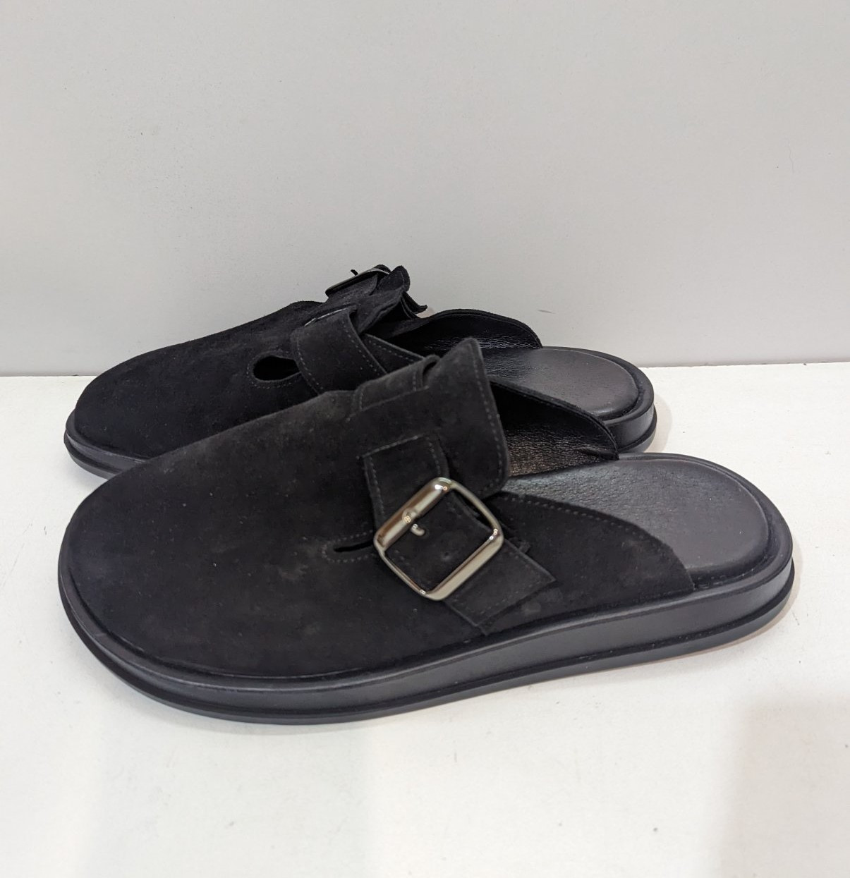 STTOPA Розміри 40-45. Шльопанці великих розмірів шкіряні. 475-4045 Чорні, фото 1