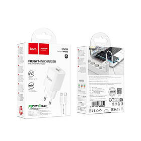 Комплект МЗП HOCO C149A 1USB-C/1USB PD/QC 30W + Type-C to Lightning
