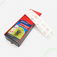 Липка стрічка Bros (Брос) лист від мух і тарганів Офісна, мухоловка