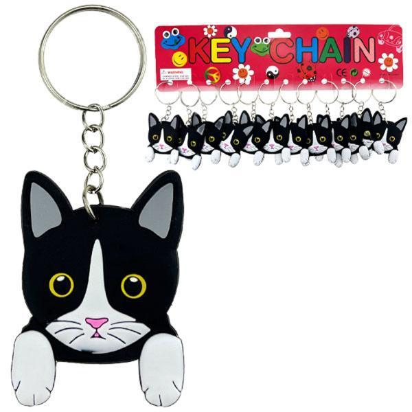 Брелок гумовий Голова котика 12 шт., фото 1