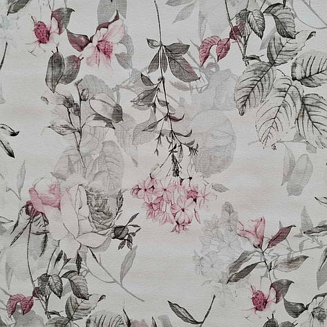 Стильна клейонка на тканинній основі Блум з квітковим малюнком, фото 1