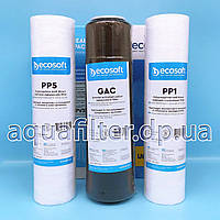 Комплект картриджів Ecosoft 1-2-3 для зворотного осмосу