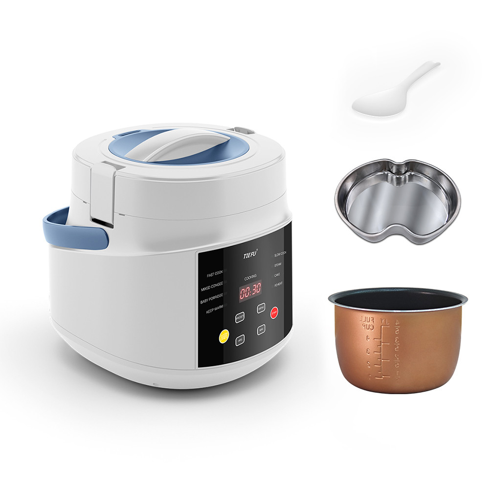 Автомобільна мультиварка TF-BYN20LA (2 літри). Біла. Живлення 12, 24 вольт