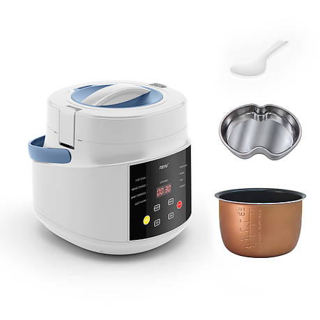 Автомобільна мультиварка TF-BYN20LA (2 літри). Біла. Живлення 12, 24 вольт, фото 1