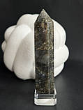 Лабрадор натуральний обеліск з натурального лабрадора обеліск з каменю лабрадор олівець з лабрадору, фото 4