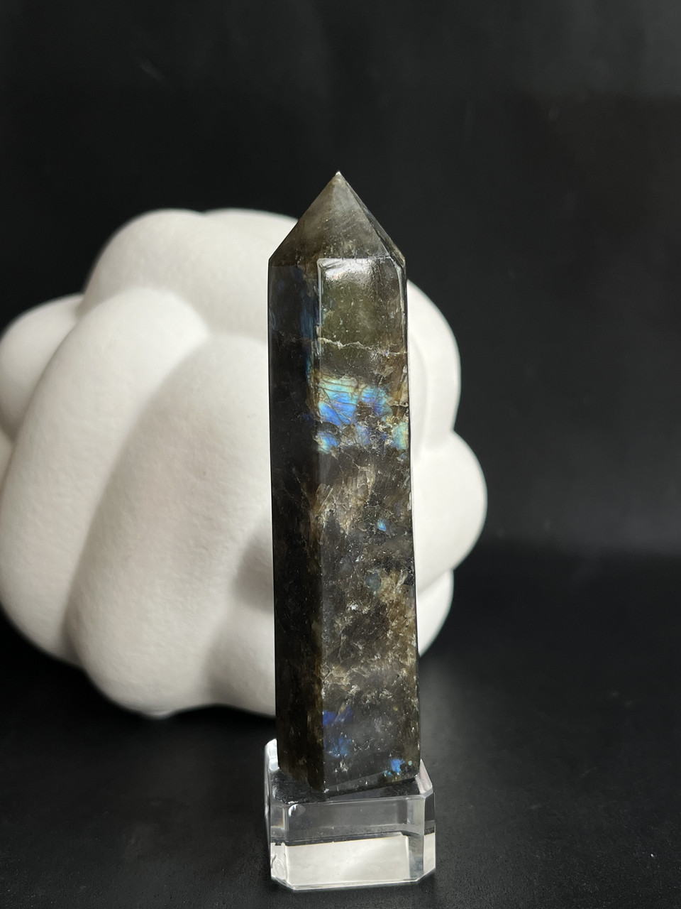 Лабрадор натуральний обеліск з натурального лабрадора обеліск з каменю лабрадор олівець з лабрадору, фото 1