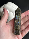 Лабрадор натуральний обеліск з натурального лабрадора обеліск з каменю лабрадор олівець з лабрадору, фото 2