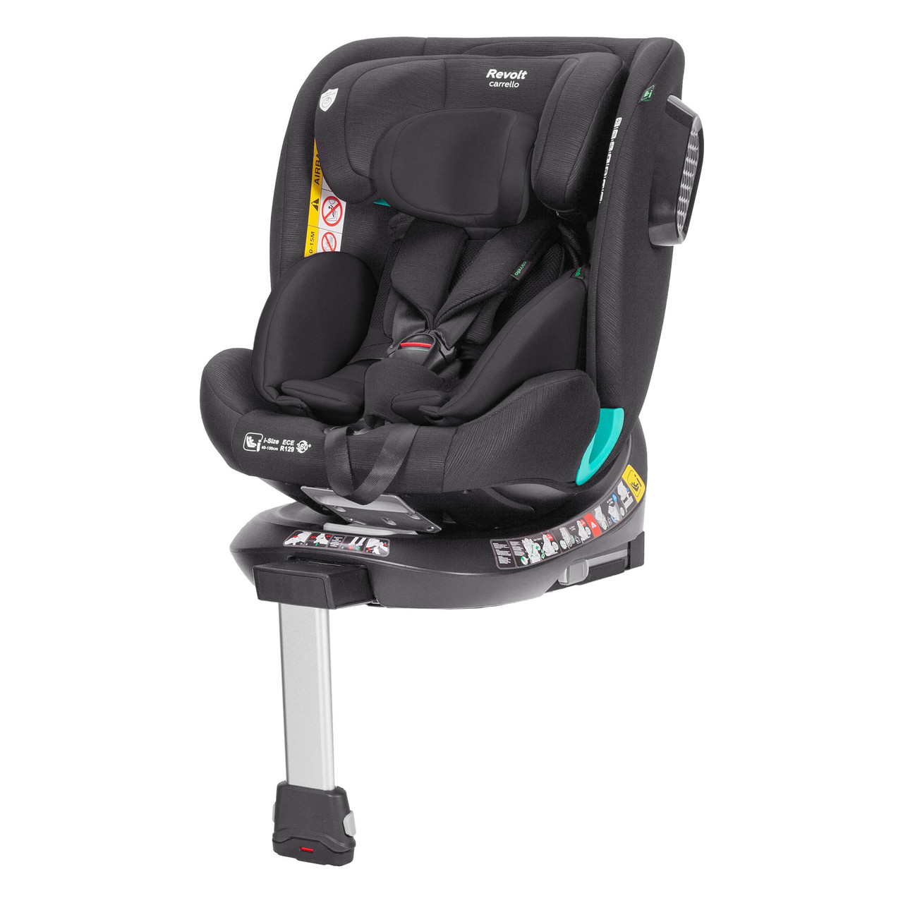 Автокрісло Carrello Revolt CRL-15805/1 Space Black (чорний колір) ISOFIX, поворот 360°, 0-36 кг, фото 1