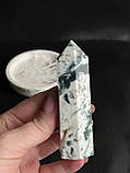 Моховий агат. Обеліск з натурального агату. Камінь моховий агат., фото 6