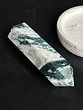 Моховий агат. Обеліск з натурального агату. Камінь моховий агат., фото 5