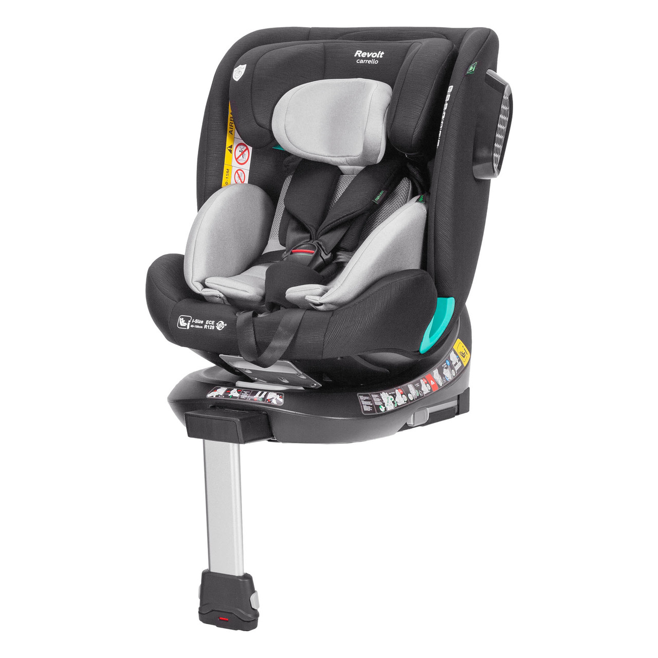 Автокрісло Carrello Revolt CRL-15805/1 Sky Grey (сірий колір) ISOFIX, поворот 360°, 0-36 кг, фото 1