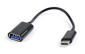 Перехідник Cablexpert A-OTG-CMAF2-01 з Type C тато на USB 2.0 мама (Micro OTG, каб., 15 см)