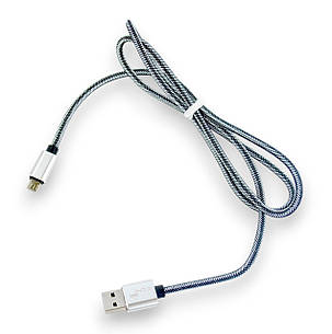 Кабель Usb Micro USB 4you Neva (2400mah, чорний), фото 1