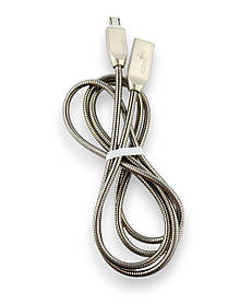 Кабель Usb Micro USB 4you Averina (2000mah, метал, сталевий)