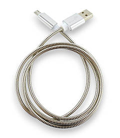 Кабель Usb Micro USB 4you Bagmati (2000mah, метал, сталевий)