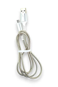 Кабель Usb Micro USB 4you Ebro (2000mah, метал, сталевий)