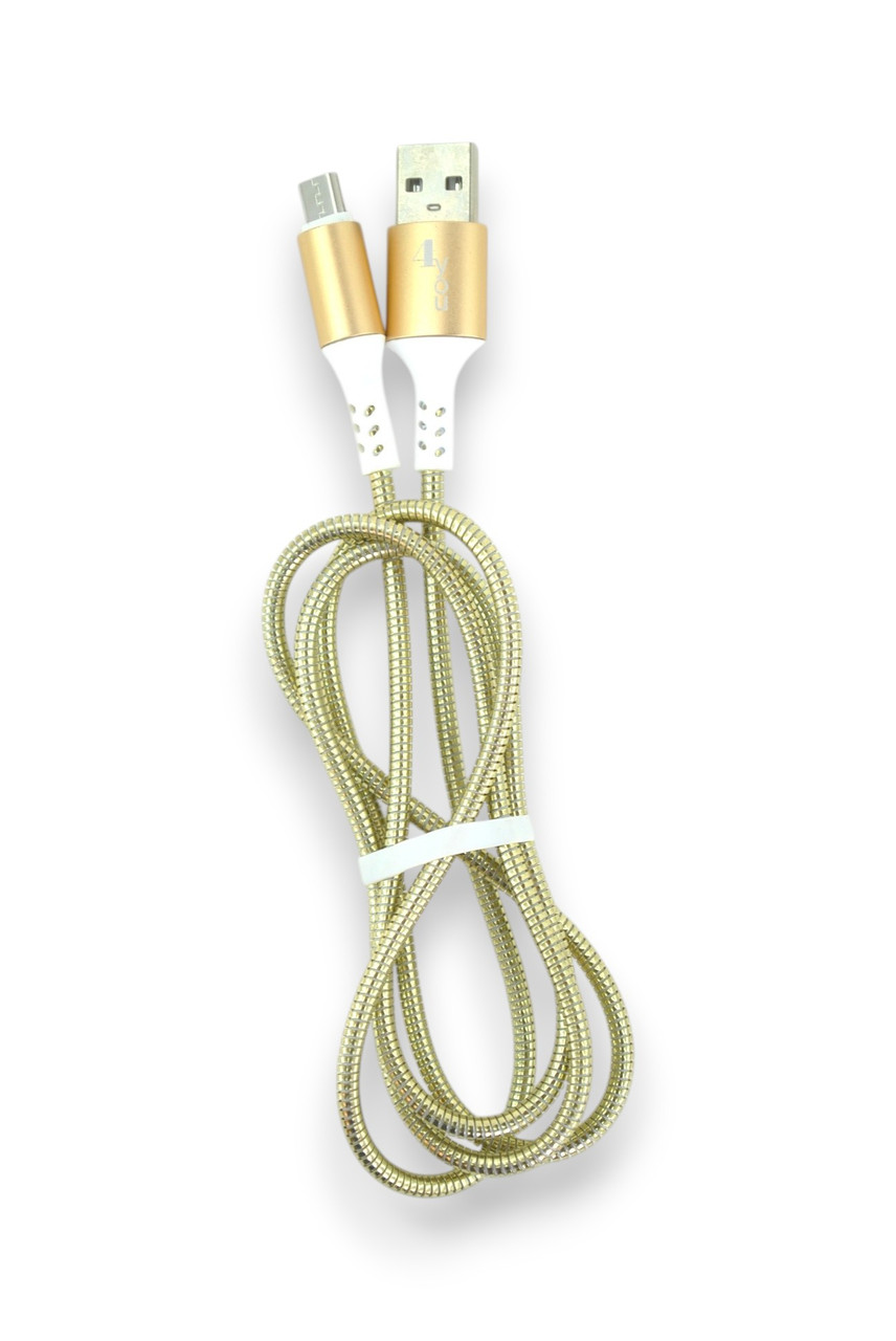 Кабель Usb Micro USB 4you Ebro (2000mah, метал, золото)