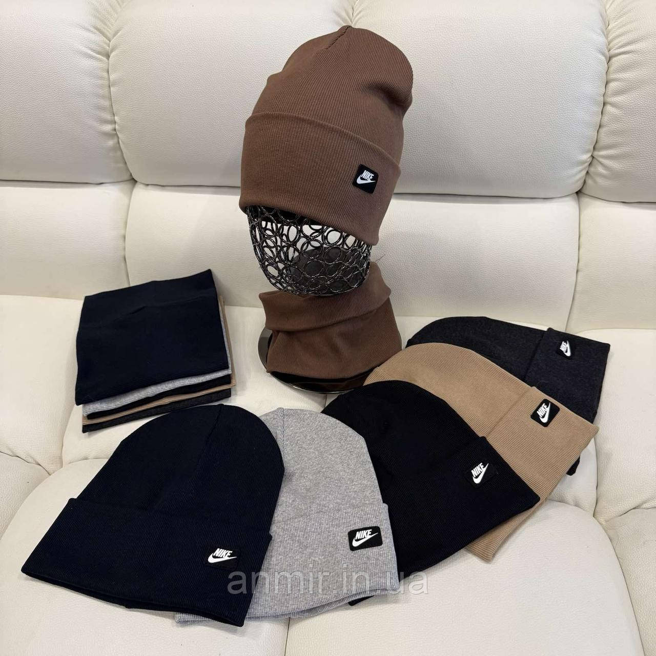 Зимовий комплект підлітковий трикотаж у рубчик NIKE розмір 52-54, кольору міксом