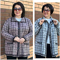 Жіноча кофта на ґудзиках великого розміру (з 60 по 64 розмір)