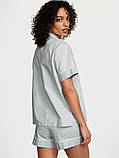Домашній комплект піжами Victoria's Secret сорочка та шорти 1159842979 (Сірий XL), фото 2
