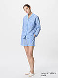Жіноча піжама Uniqlo комплект сорочка та шорти 1159842994 (Блакитний XL), фото 2