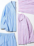 Жіноча піжама Uniqlo комплект сорочка та шорти 1159842994 (Блакитний XL), фото 5