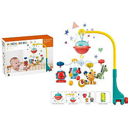 5075 А Карусель мобільний на ліжечко пульт, звук, підсвітка