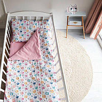 Комплект змінної постільної білизни в ліжечко дитячий Bimbo "Кошеня" 90 х 110 см Фланель (22043)