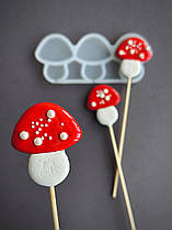 Силіконовий молд для льодяників "Гриб"