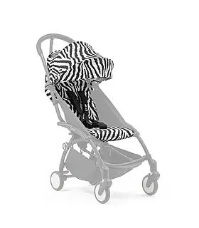 Комплект текстилю для коляски Stokke YOYO, Wild Black Zebra