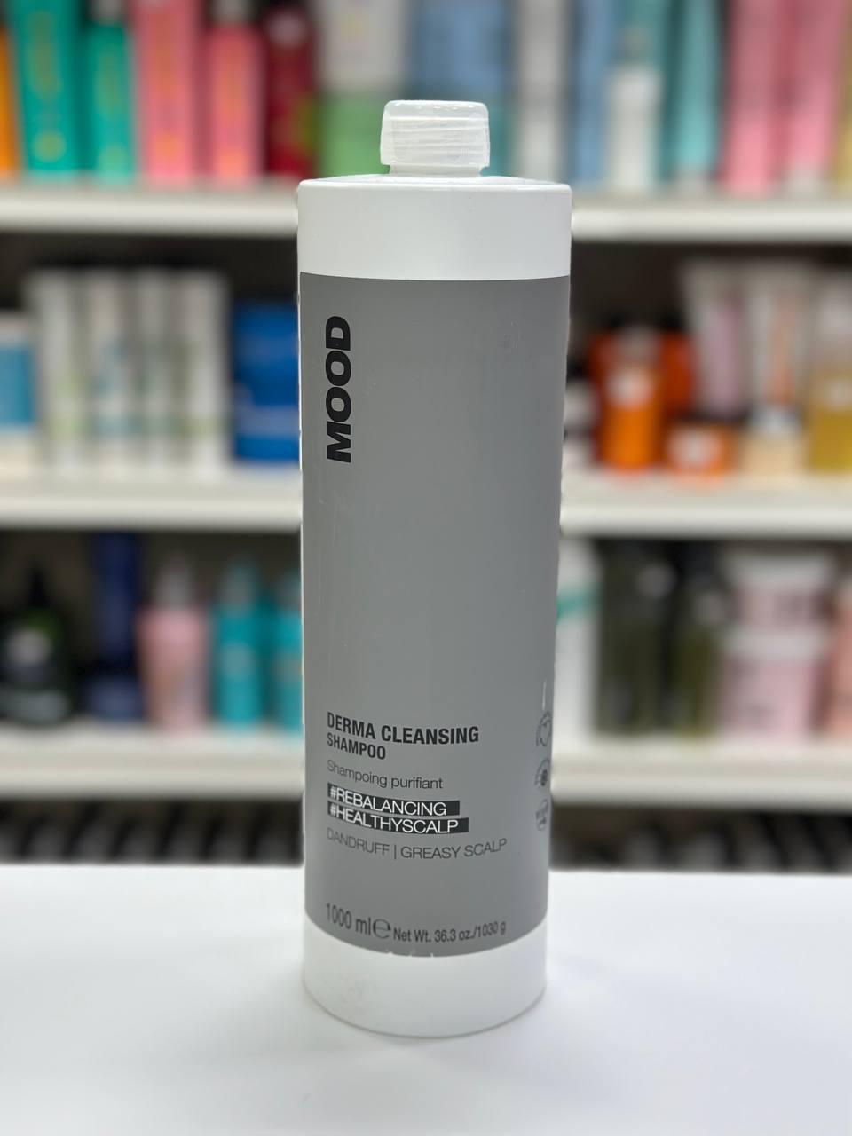 Очищаючий шампунь для жирної шкіри голови та схильної до лупи Mood Derma Cleansing Shampoo 1000мл