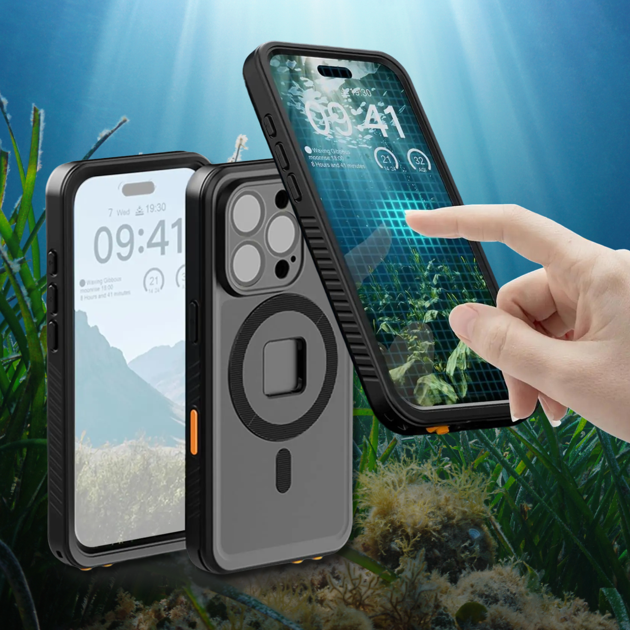 Водонепроникний чохол для телефона iPhone 16 Pro Telesin P4-WTP-04 з MagSafe / Водозахисний чохол