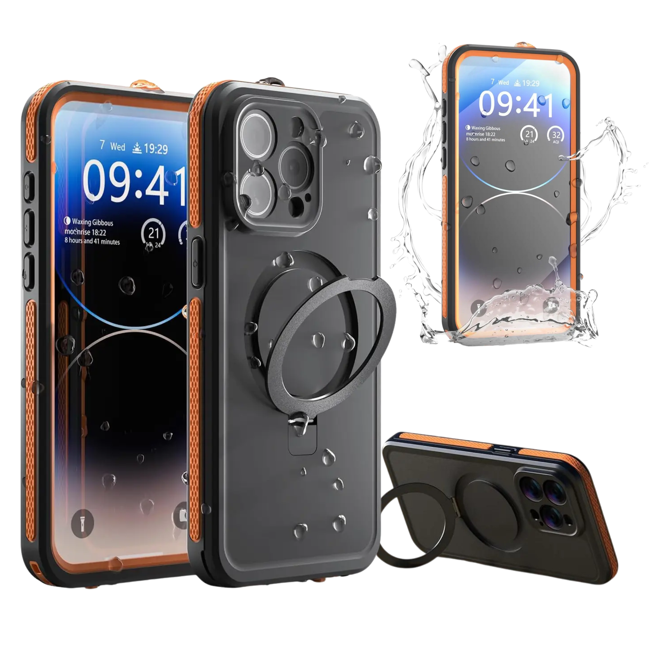 Водонепроникний чохол для телефона iPhone 15 Telesin P4-WTP-03 / Вологозахисний чохол для смартфона