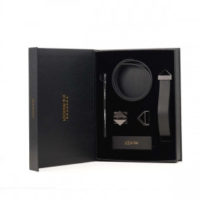 Повідець LOCKINK Tied Collar with Leash Set, чорний