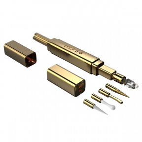 Ексклюзивний тиклер LOCKINK 5-head Flirting Tickler — Golden з п'ятьма насадками