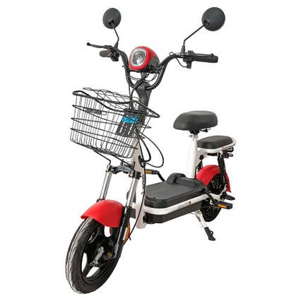 Велосипед з електродвигуном  SPARK COMPACT 14" 48V/400W/12Ah Червоний, фото 1