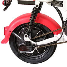 Велосипед з електродвигуном  SPARK COMPACT 14" 48V/400W/12Ah Червоний, фото 5