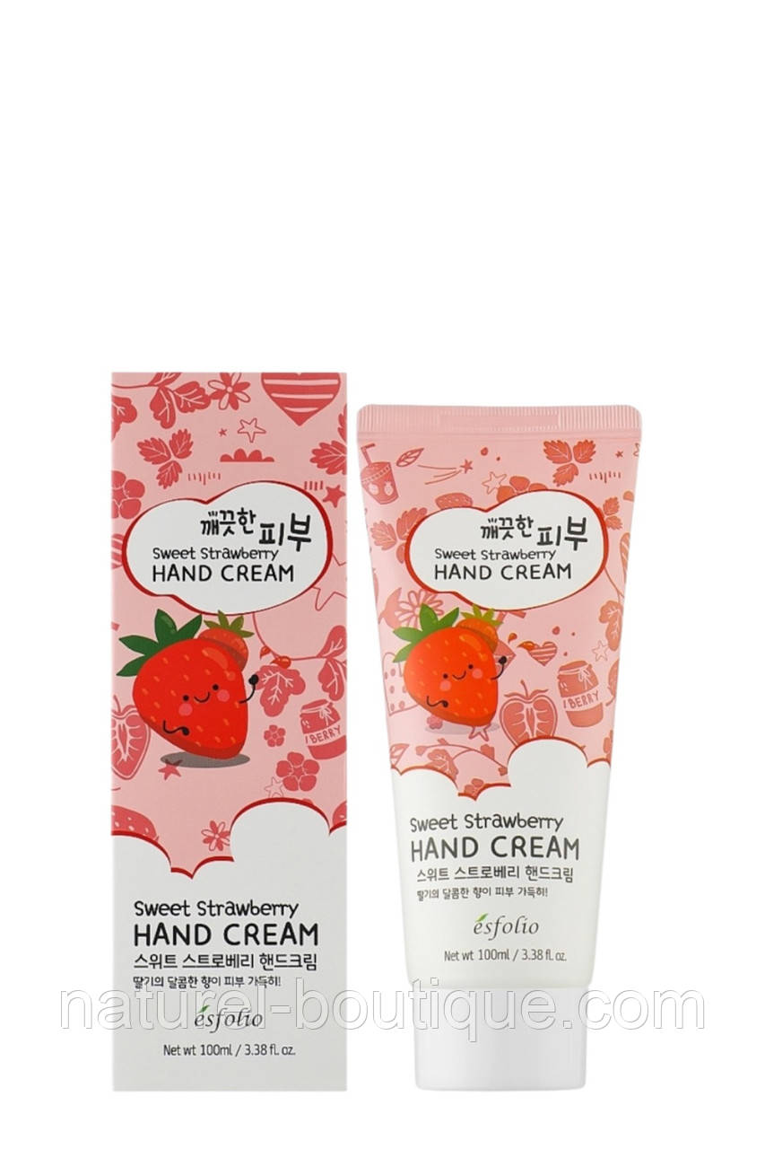 Крем для рук Esfolio Pure Skin з екстрактом полуниці, фото 1