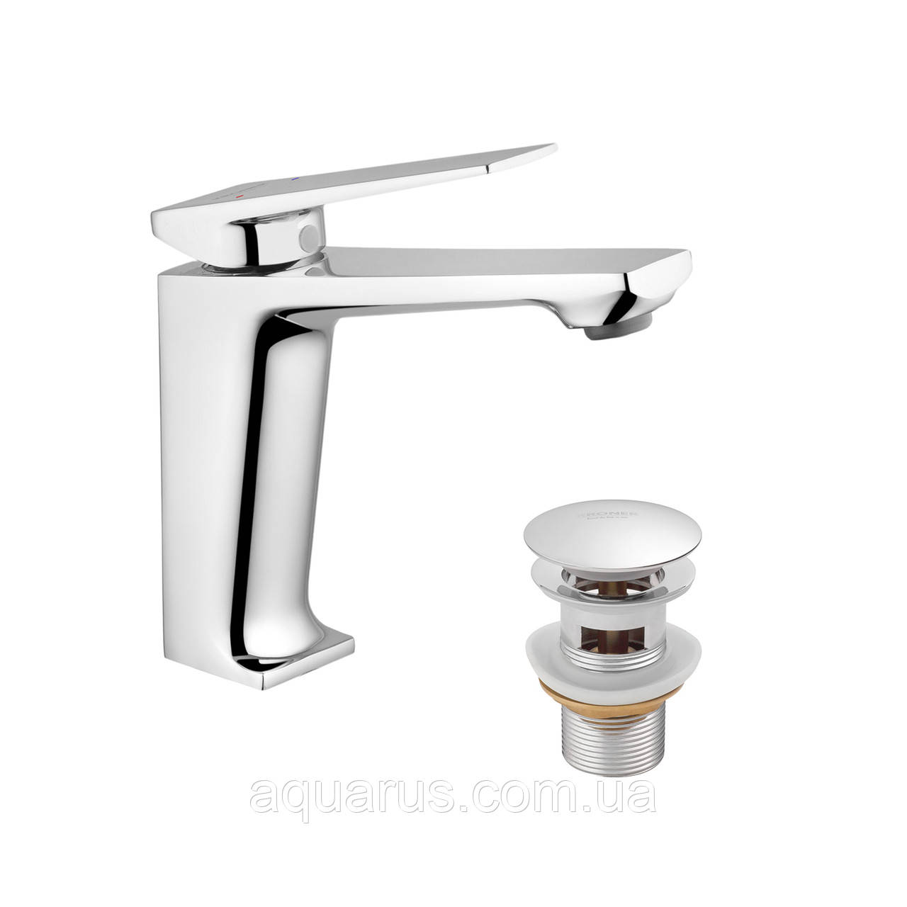 Змішувач для раковини Kroner KRP Ersel - C0111BV з донним клапаном