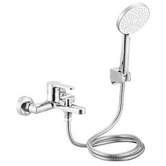 Змішувач латунний для ванни Lidz Astra 006 (з душовим гарнітуром) (k35) LDAST006CRM48087 Chrome