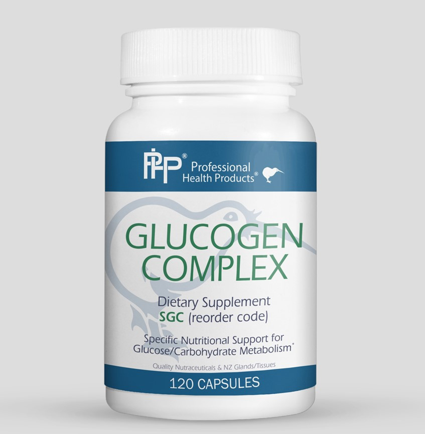 Professional Health Products Glucogen Complex / Глюкоген підтримка метаболізму глюкози 120 капсул