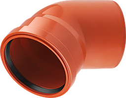 Коліно каналізаційне з ПВХ Magnaplast Ø160/45°