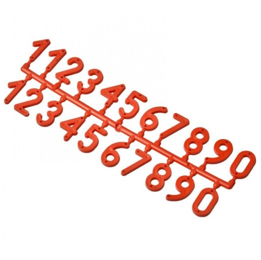 Номерки для вуликів пластмасові (набір 21 цифра)