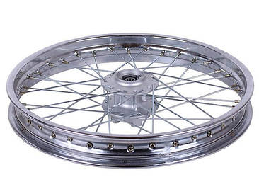 Диск передній ТАТА 19*1.85J на мотоцикл XY250GY-9А, хром